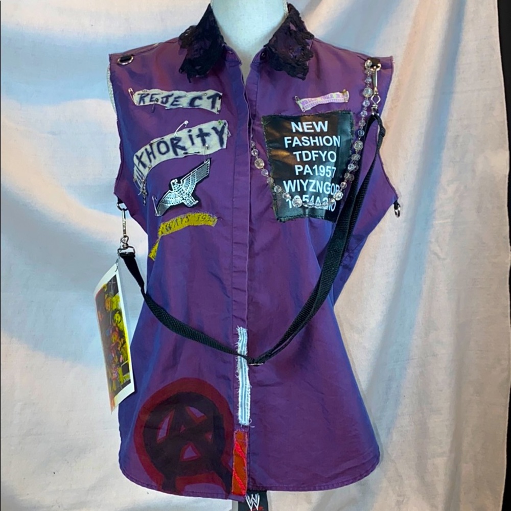 Lexa Vonn purple seditionary battle vest t…